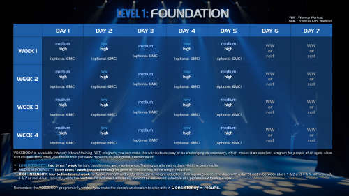 voxxbody workout calendar